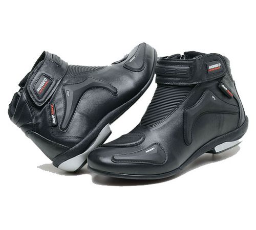 Bota Mondeo Soft Race Flat Masculina Preta Couro 5555