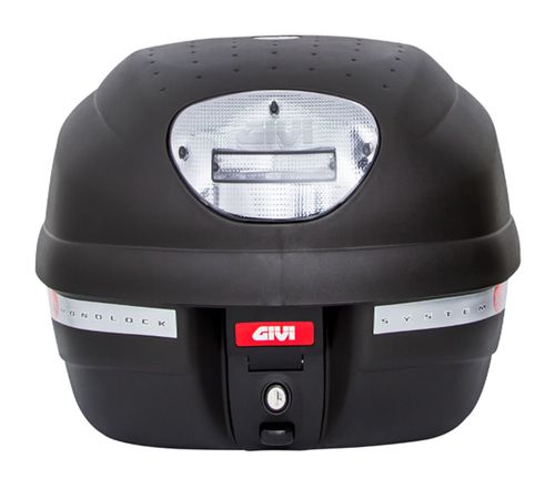 Baú Monolock E-33NT Point Lente Fumê 33 Litros - Givi