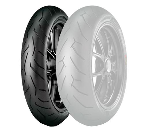 Pneu Moto Pirelli Aro 17 Diablo Rosso Ii Radial 100/80R17 52H TL - Dianteiro