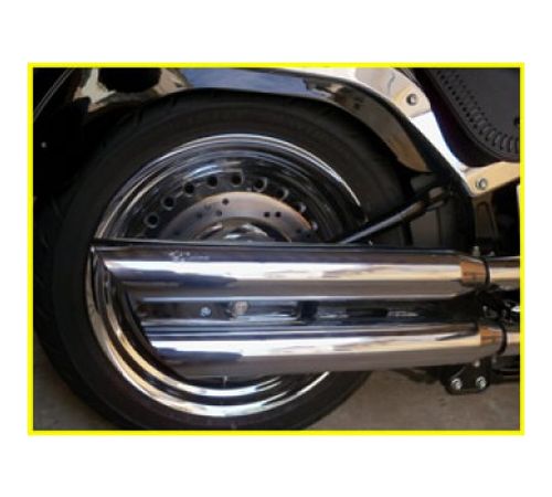 Escapamento Ponteira Harley Davidson 883 / XL1200 3 polegadas corte baixo cromada - Customer