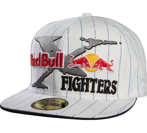 Boné Fox Red Bull Fighters Branco