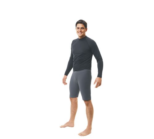 Bermuda Masc Go Ahead Segunda Pele Long Distance Cinza