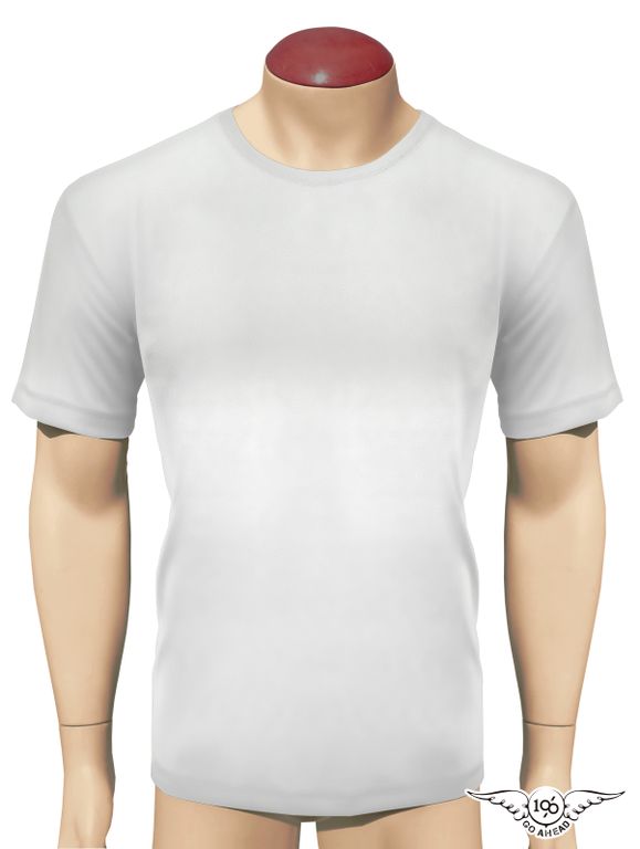Blusa Segunda Pele High-Bio Manga Curta Masculina - Branca - 100% Go Ahead
