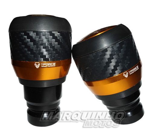 Slider Dianteiro Hercun Carbono Dourado Honda CB1300 - Tforce