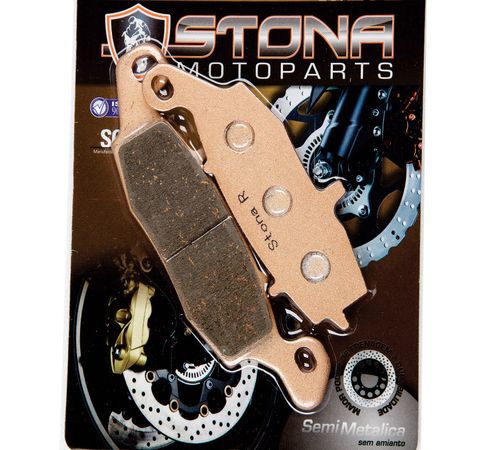 Pastilha Freio Stona FR048 Semi-Metalica Dourada