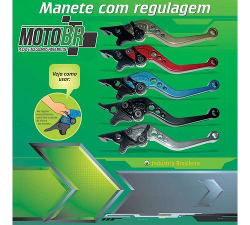 Manete Regulavel Factor com Freio Disco - Cometa - Azul
