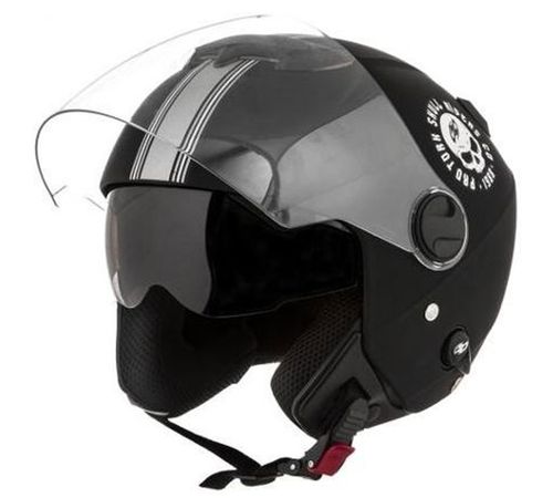 Capacete Pro Tork New Atomic Skull Riders Prata Fosco 60