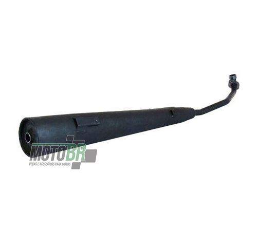 Escapamento Completo Modelo Original Preto - Honda Biz 125 - 2010 até 2014 - Roncar - 1910.6