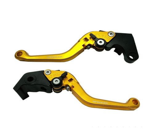 Manete com Regulagem XJ6 Fazer 600 Dourado Claro Par - Spencer 13750