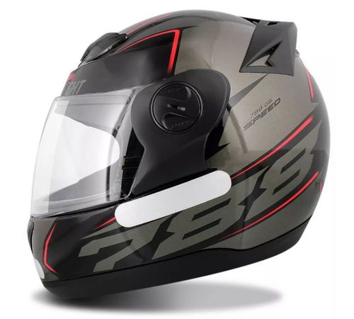 Capacete Pro Tork 788 G6 Speed Preto Cinza