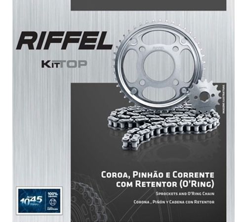 Kit Relação NXR 160 Bros XRE 190 com Retentor - Riffel