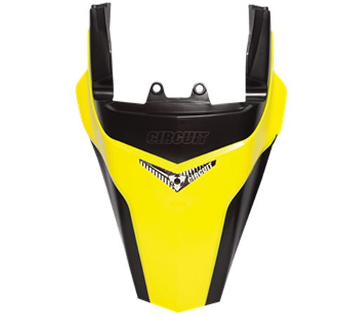 Para-lama Traseiro Tornado Preto/Amarelo - Circuit