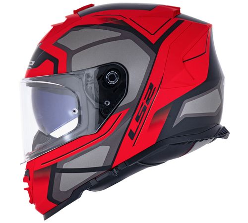 Capacete LS2 FF800 Storm Faster Fosco Vermelho Titanium