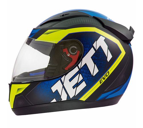 Capacete Pro Tork Jett Evo Line Fosco Azul Amarelo 58