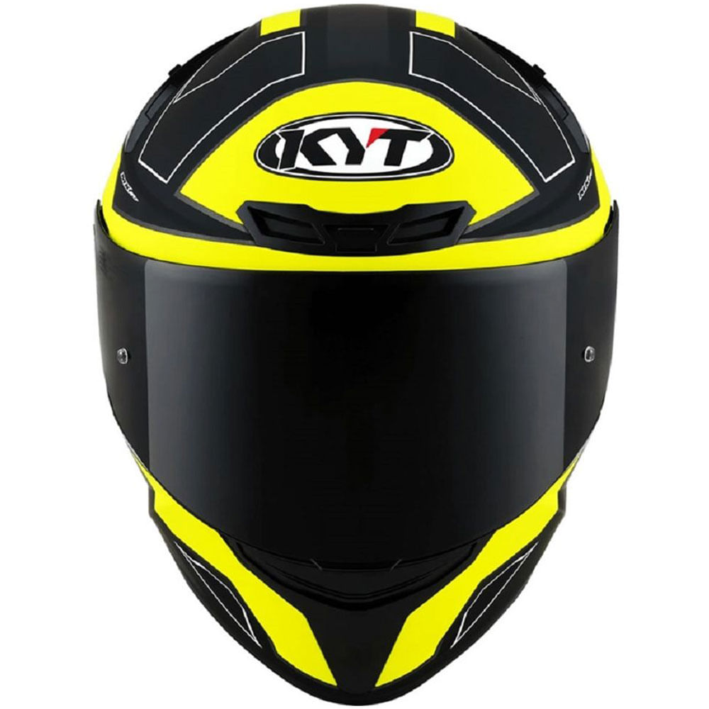 Capacete KYT TT Course Electron Preto Amarelo Fosco MOTO BR
