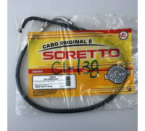 Cabo Embreagem YBR Factor 125 17-19 - Soretto Maxi