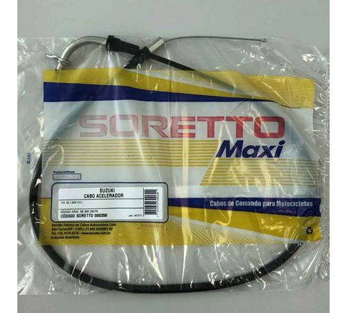 Cabo Acelerador YES 125 2008 ED - Soretto Maxi