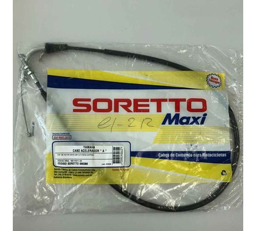 Cabo Acelerador YBR Factor 125 ED E A 14-16 - Soretto Maxi