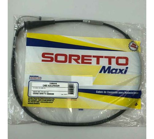Cabo Acelerador XTZ 125 2009 ED - Soretto Maxi