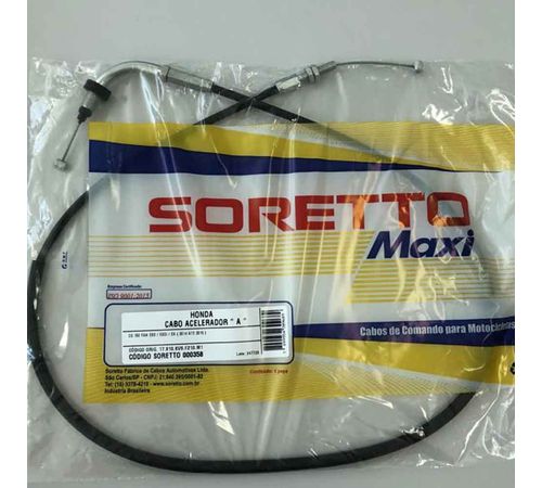 Cabo Acelerador Titan Fan 150 ESD ESDI EX A - Soretto Maxi