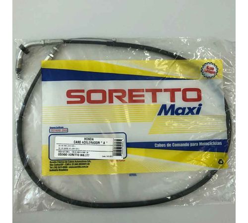 Cabo Acelerador Titan Fan 125 Cargo KS A - Soretto Maxi