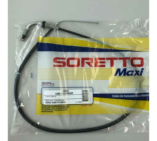 Cabo Acelerador Titan Fan 125 09-13 - Soretto