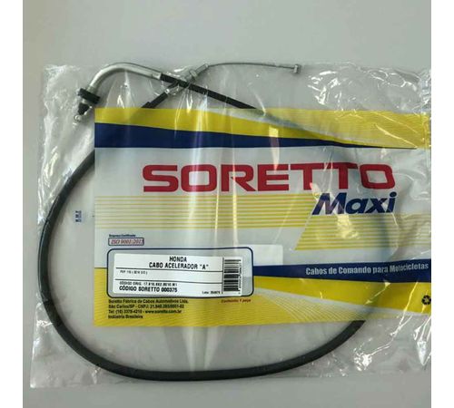 Cabo Acelerador Pop 110 16-18 A - Soretto Maxi