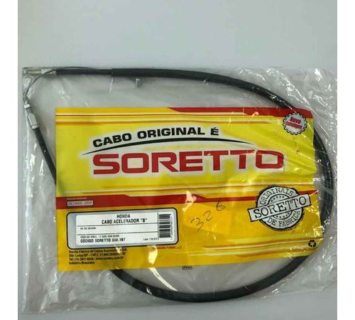 Cabo Acelerador NX 350 B - Soretto