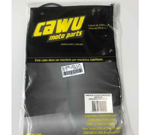 Cabo Acelerador Titan Fan 160 Start ESD EX B - Cawu