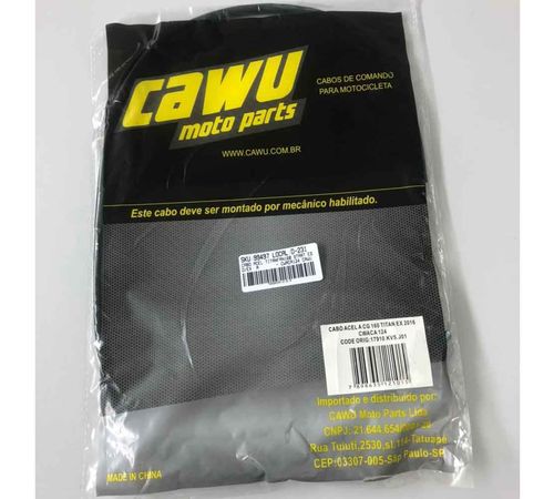 Cabo Acelerador Titan Fan 160 Start ESD EX A - Cawu