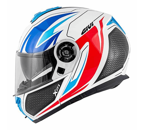 Capacete Givi X21 Shiver Branco Azul Vermelho 56