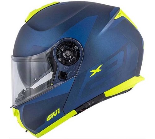 Capacete Givi X21 Spirit Fosco Azul Amarelo 56