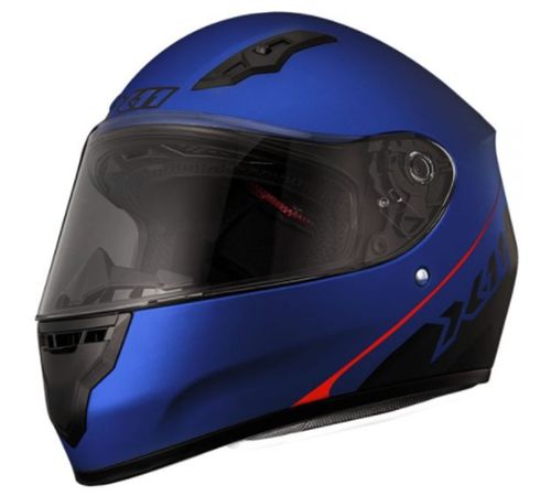 Capacete X11 Trust Solides Azul Metálico