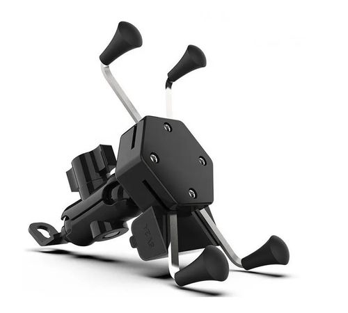 Suporte Celular Moto Com Carregador USB Modelo Garra X