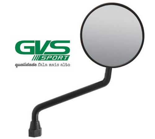 Espelho Retrovisor Modelo DT 200 Mini Haste Preta Rosca Honda - GVS
