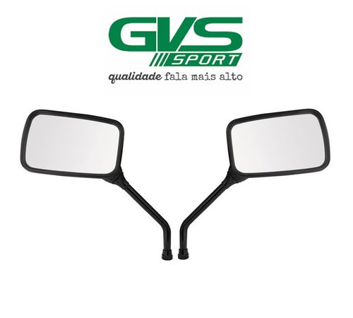 Espelho Retrovisor CBX 200 CBX 250 Twister Preto Lente Convexa Par