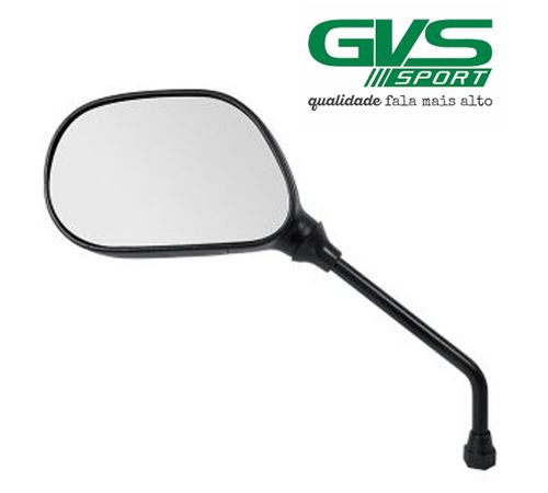 Espelho Retrovisor YBR Fazer Lander Yes Preto Lado Esquerdo - GVS