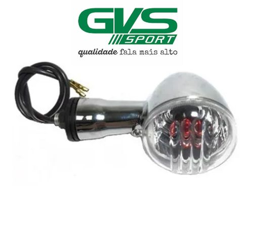 Pisca Intruder 125 2008 Dianteiro Esquerdo Cristal - GVS