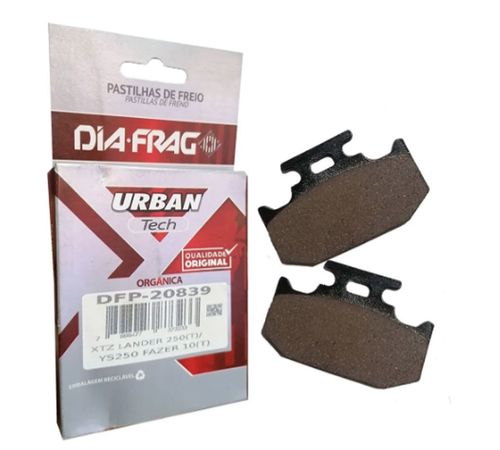 Pastilha Freio Traseiro XTZ 250 Lander Tenere Fazer Diafrag