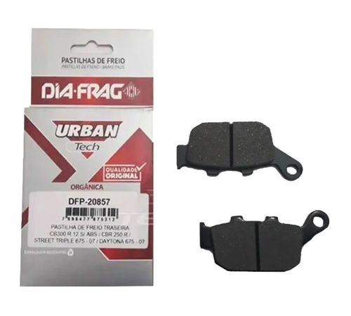 Pastilha Freio Traseiro CB 300 CBR 250 Sem ABS Transalp 700