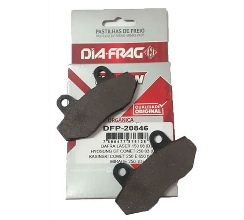 Pastilha Freio Comet 250 650 Mirage 250 Laser 150 - Diafrag