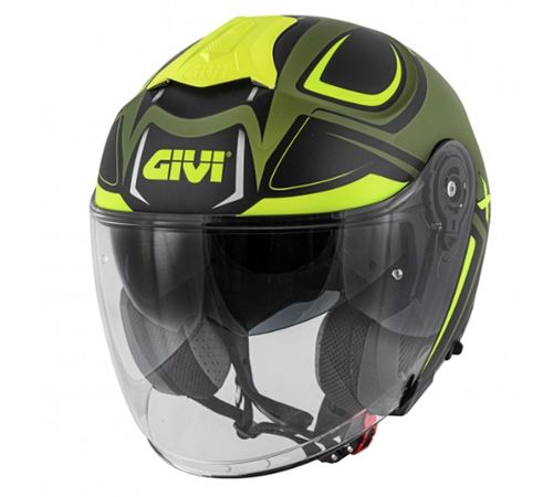 Capacete Givi X22 Hyper Fosco Preto Verde Amarelo 56
