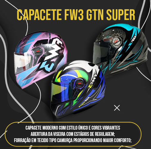 Capacete FW3 GTN