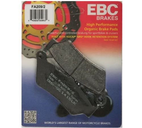 Pastilha Freio Dianteiro CB 500 F800 GS XT 660 R FA209 2 EBC
