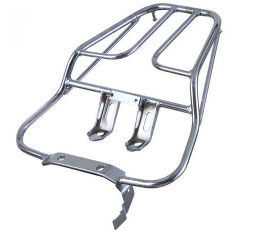 Bagageiro Titan 125 2000 até 2008 Para Bauleto Cromado - Tork