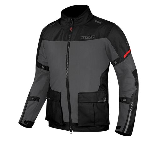 Jaqueta X11 Adventure Masculina Preta Cinza