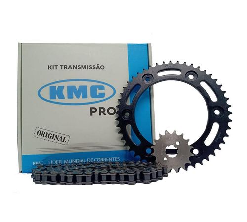 Kit Relação NXR 150 Bros Sem Retentor Aço 1045 - Kmc