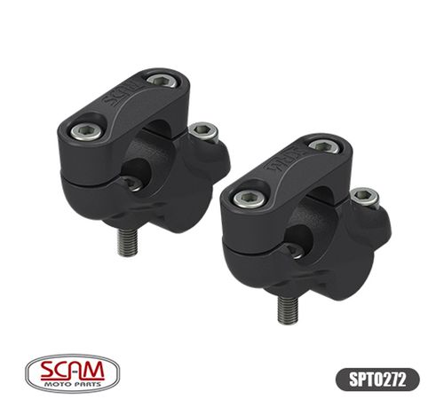 Adaptador de Guidão Fixo 32.32 Preto Bmw R1200 GS - Scam