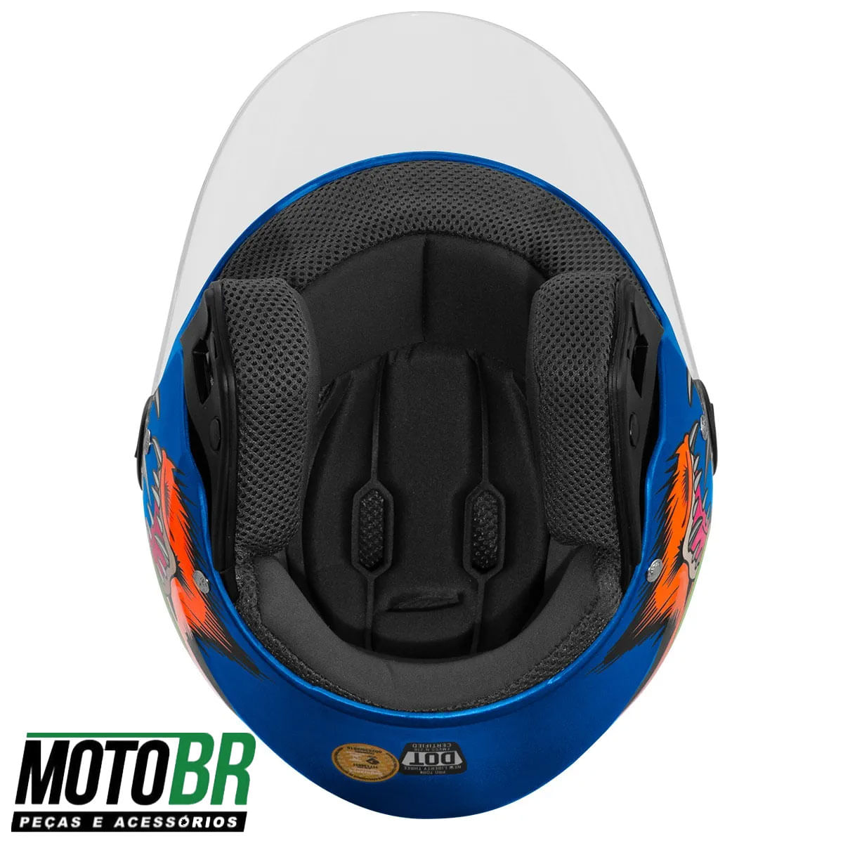 Capacete Pro Tork New Liberty 3 Coyote Fosco Azul - MOTO BR