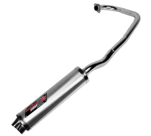 Escapamento CG 125 Titan 2000 ES Boca 8 Cromado - Pro Tork